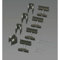 Column Radiator Wall mounting Brackets acova with Bleeding Valve Set of 4 Black (Black)