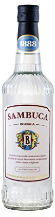 Weißer Sambuca von Bordiga 1888 aus Italien, 0,7 L, 40% Vol.