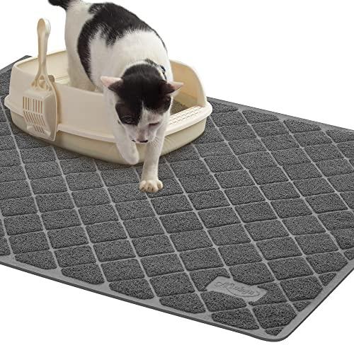 Niubya Premium Cat Litter Mat, 47 Long x 35 Wide, Extra Large Size, Waterproof and Non-Slip Design, Gentle on Paws, Easy to Clean