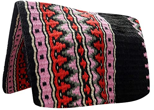 TuffRider Western Show Blanket- Black/Red- 34 x 40