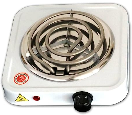 Rianpesn Estufa Hierro Fundido | Estufa para Acampar Cocina Caja Fuerte Estufa portátil Calentador eléctrico | Quemador Cocina Estufa Calentador hogar Quemador