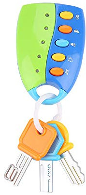 Smart Baby Toy Musical Car Remote Control Pretend Play for Kids with Lights and Sounds, Safe for Kids, Perfect Gift to Develop Their Imagination (Blue)