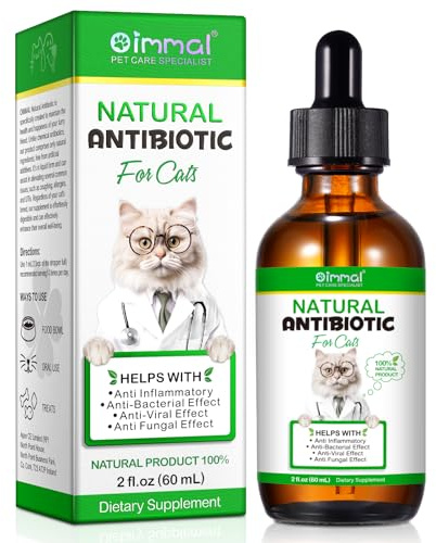 QLIGES Antiallergico naturale per gatti, per il supporto del sistema immunitario e la salute del cane, allevia le allergie dei gatti, adatto a tutte le razze ed età, gusto pollo, 60 ml