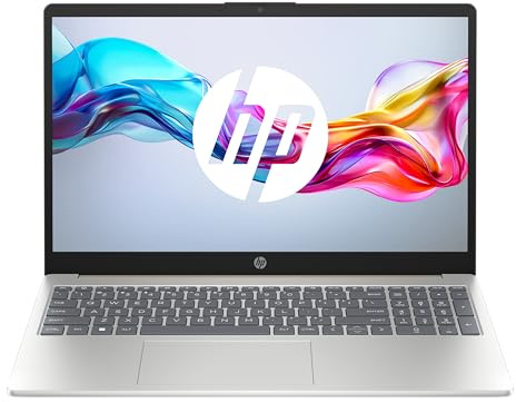 HP 15-fd0005sf Ordinateur Portable 15,6 FHD IPS, PC Portable (Intel Core i7-1355U, RAM 16 Go, SSD 512 Go, Intel Iris XE, Windows 11), Laptop Argent, Clavier AZERTY