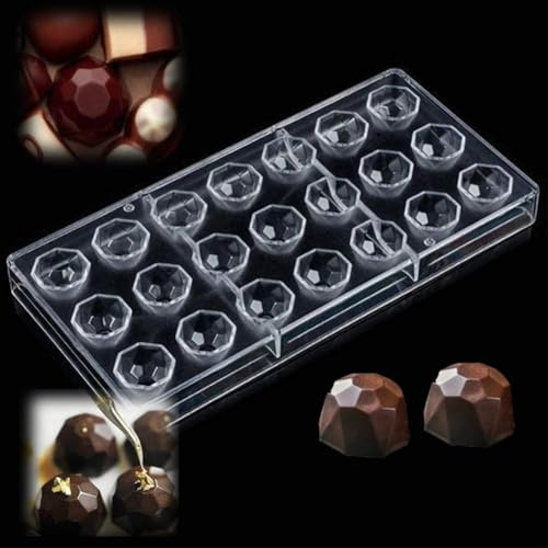 2 Piezas Molde para Bombones,Transparente Molde de Chocolate