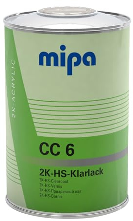 MIPA CC6 2K HS Klarlack mit UV-Filter VOC-Klarlack vorverdünnt, 1 Liter