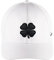Black Clover Herren Premium Fitted #1 Cap – Weiß mit schwarzem Kleeblatt (weiß, S/M/6 7/8-7 1/4)