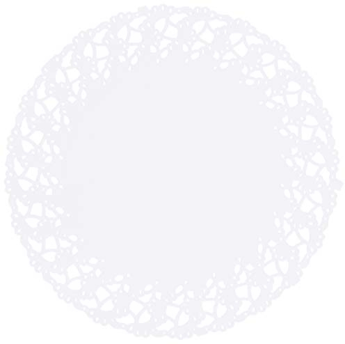 TAMLED Tortenspitzen rund 14 cm 250 Stück weiß