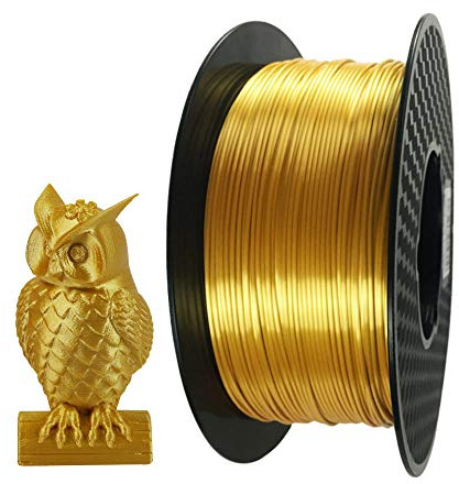 CC3D Silk Gold PLA Filament - 1.75 mm, 1KG, Shiny Metallic Gold, FDM 3D Printer Material