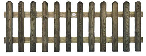 Picket Garden Fence Panel Hand Built Treated Wood 6ft Wide Various Heights (6ft Wide X 3ft High)