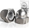 PD® Tuercas de sombrerete de acero inoxidable M8 (DIN 1587)|Tuercas de sombrerete A2 V2A| Tuercas de sombrerete protectoras de alta forma para tornillos, varillas roscadas y pernos roscados |5 pts