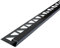Dalsys Fliesenschiene Eckprofil Quadratprofil Edelstahl Schwarz gebürstet 2,5m x 10mm, Fliesenprofil