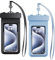 TUSEASY Custodia Impermeabile Subacquea Smartphone [2 Pezzi] IPX8 Cover Busta Cellulare per iPhone 15 14 13 Pro Max Plus, Samsung S23 S22 S21 Ultra, Fino a 7'' Telefono, Accessori Mare