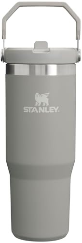 Stanley IceFlow Stainless Steel Tumbler - Vacuum Insulated Water Bottle for Home, Office or Car Reusable Cup with Straw Leak Resistant Flip Cold for 12 Hours or Iced for 2 Days, Ash, 30OZ