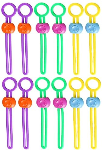 Sacchetti Chiudi Mollette,12 PCS Clip di Chip Chiusura per Cibo Clips di Tenuta per Sigilli Colorful Clip Clamp Sealer per Sigillare Sacchetti di Alimenti e Organizzare i Fili