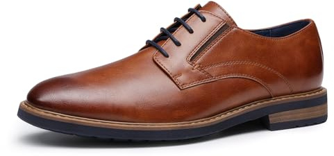 Bruno Marc Zapatos Vestir Hombre Cordones Traje,Size 46,Marrón