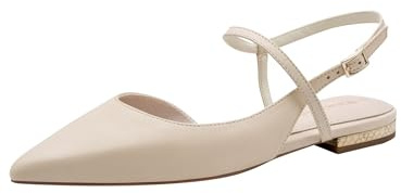 Tamaris décolleté slingback da donna con tacco a blocco beige 38 EU