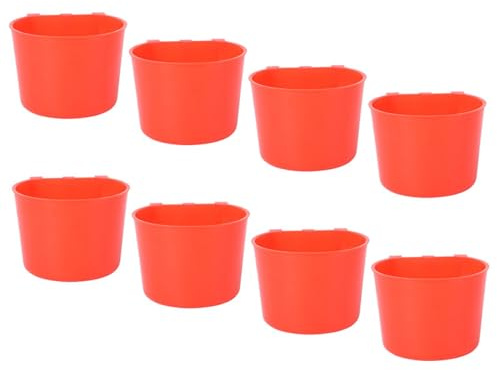 Outanaya 8 pièces Mangeoires et Bols pour Oiseaux Distributeurs Eau et Nourriture pour Cage Bols Suspendus pour Perruches et Poulets Faciles à Installer et Nettoyer