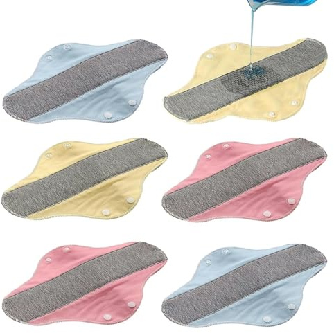 Compresas lavables para incontinencia, compresas sanitarias reutilizables de algodón, a prueba de fugas, compresas lavables para mujer, ropa interior, servilletas transpirables, plantilla femenina
