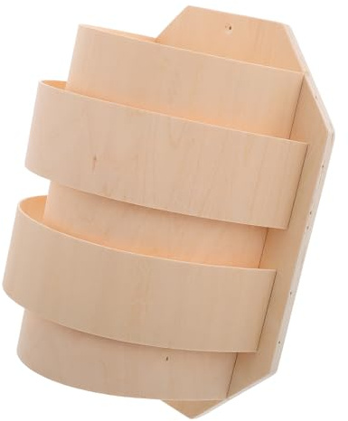 INOOMP Paralume per Lampada da Sauna Angolare in Legno Leggero, Coprilampada Sottile per Bagno Turco Luce Rilassante, Accessorio Facile da Installare per Forniture Sauna