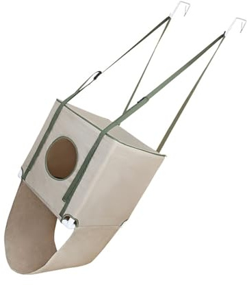 Msioytog Layer-casa para Gatos montada en Puerta, Cama Colgante de 2 Niveles con Tela ventilada para Espacios pequeños y Lugar de Descanso para Gatos, Cama para Espacios pequeños