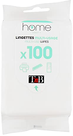 T’nB – 100 Lingettes Nettoyantes Pour Les Appareils Electroniques et Informatiques, Lingettes Humidifiées Sans Traces, Idéal Pour Nettoyer Smartphones, Tablettes, Casque Audio, Souris, Clavier, Écran PC