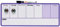 Nobo Mini Magnetic Whiteboard Weekly Planner, Dry Wipe, Wall Mountable, 2 Tone Design, Integrated Pen Clip, Includes Pen & Magnets, 360 x 140 mm, Purple, 1904048
