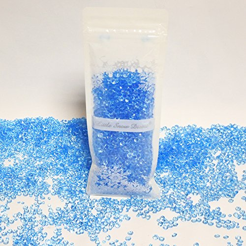 5500 Mixing Wedding Party Decoration Scatter Crystals Table Diamonds Acrylic Confetti - 2 Mixed Sizes (Baby Blue)