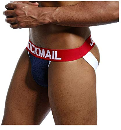 JOCKMAIL Calzoncillos Sexy para Hombre Tangas suspensorios para Hombre sexywear Transpirable Ropa Interior Gay