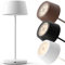charlique® LED Tischlampe kabellos (weiß) - Dinner Light 34 cm - Akku Tischleuchte mit USB, für innen und außen, warmes Licht - wetterfest für Balkon, Terrasse & Garten
