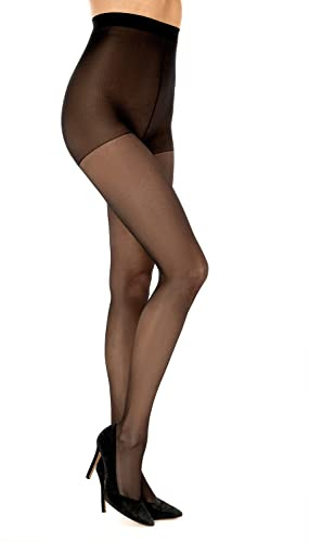 SENTELEGRI Tights Vanessa 15 Denier,Sheer Matt,Available Size S,M,L,XL,XXL (as8, alpha, s, regular, regular, Black)