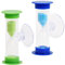Vesaneae 3minutos Reloj Arena Ventosa,Reloj Arena Temporizador,Reloj de Arena para Niños Lavado Dientes,Temporizador de Cocina,Reloj de Arena de Color,para Juegos,Cocina
