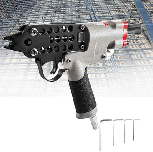 JINTAOMA Clavadora De Montaje NeumáTica Pistola De Clavos NeumáTica Tipo C Herramienta De Clavadora De Anillo En C Pistola De Clavado De Cerdo Grapadora Sc7e/Sc7c/Sc760 para Cerca De,Sc7C