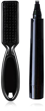 Bartfüller Stift, Bartfüller Stift, Wasserdicht Beard Filling Pen Kit, Beard Filler Pencil, Effektive Verbessern Gesichtshaar Bartstift für Schnurrbart & Augenbrauen, mit 1 Bartbürste