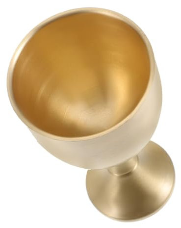 ABOOFAN Vidrio Espiritual De Latón Copa De Oro Vintage Vasos De Agua Vaso De Retro Copas De Vino Medievales Copa De Vino De Cobre Taza De Agua Del Altar Cáliz Ritual Dorado