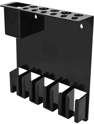 MERIGLARE Barber Trimmer Holder Wall Mounted Comb Tray Versatile Shear Holder Electric Hair Storage Rack for Salon Hairartist