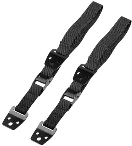 TINEASUR Correa Antivuelco Dispositivo de Seguridad para Tv y Muebles de Plástico y Metal, Anclaje de Pared Negro Heavy Duty Antideslizante para Protección Infantil Hogar