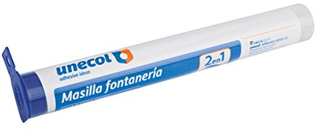 Unecol 8121 Masilla epoxi rápida (tubo con colgador), Gris, 125 g