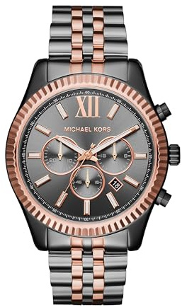 Michael Kors Lexington Chronographe Montre en Acier Inoxydable
