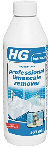 Professional Limescale Remover 500ml HG Blue Also removes Rust, Dirt, 'Yellow' Stains and Verdigris (Copper Oxide).