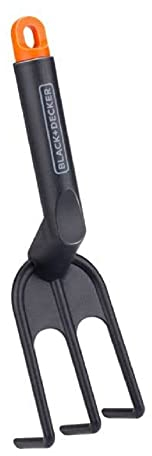 BLACK+DECKER Rastrillo de Mano - Mango ergonómico - Estable y Flexible - Negro