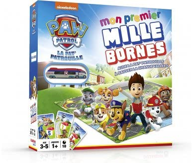 Mon Premier Mille 1000 bornes pour Pat Patrouille avec Plateau Grande Vallee - Set Jeu Societe Enfant 3-5 Ans + 1 Carte Animaux - Classique, Version FR