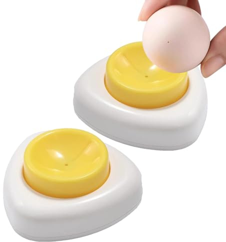 2 Pack Egg Piercer | Magnetic Egg Pricker for Boiling Eggs | Retractable Pin Design Egg Shell Opener with Safety Lock | No Messy Easy Egg Punch Opener Tool for Hard Boiled Eggs