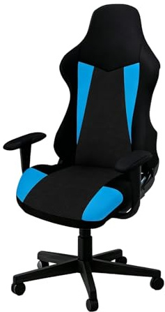 Tufkiss Fundas para Sillas De Juego 4 Pcs, Funda Elástica Silla Gaming, con Funda para Reposabrazos Funda Silla Gamer(No Incluye Sillas)(Dark Blue)