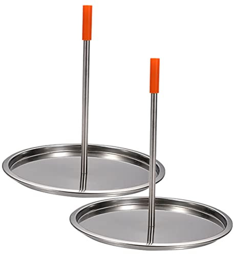 HOLIDYOYO 2piezas Parrilla De Barbacoa Bandeja para Asar De Acero Inoxidable Bandeja para Pollo Parrilla Soporte Vertical para Asar Pavo para Pavo