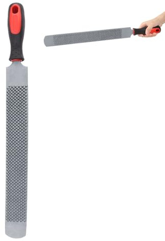 Lima y escofina profesional para recortar pezuñas de caballo, herramienta de herrador de acero con alto contenido de carbono de doble cara con mango ergonómico para un cuidado