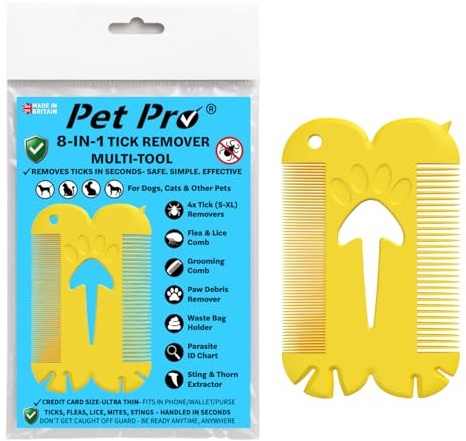 Strumento 8 in 1 per rimuovere le zecche per cani e gatti