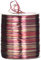 PRÄSENT RAFFIA PEARL-Multicolour Bastband rot / bordeaux / gold, 50 m metallic Dekoband für Präsente, zum Verzieren & Basteln, Geschenkband für feierliche Anlässe
