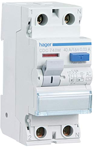 Hager CDC728M Fehlerstromschalter, weiß