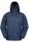 Mountain Warehouse Pakka Mens Waterproof Packable Jacket - IsoDry, Lightweight & Breathable Raincoat with Taped Seams & Packaway Bag - For Spring Summer & Travel Navy S